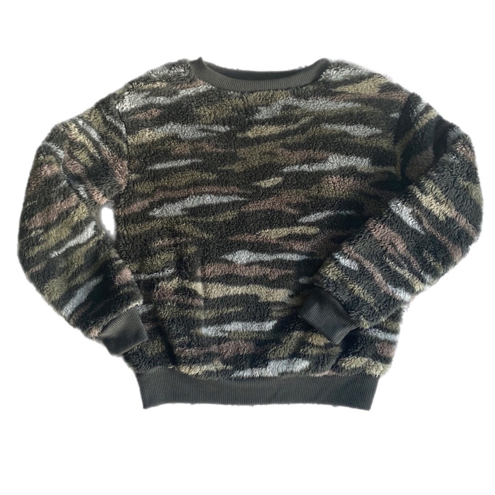 ART class Girls Teddy Bear Fleece Long Sleeve Pullover size Medium (7/8)